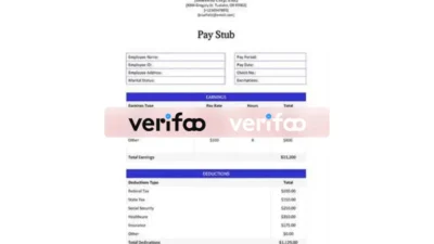 Basic Pay Stub Template In Word Format