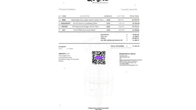 Netherlands Qogita Invoice Template in Word and PDF Format