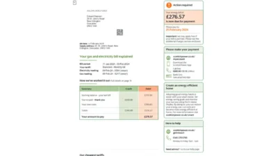 ScottishPower Utility Bill Template in Word And PDF format (Jan 2024)