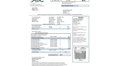 Austria Austrian Power Grid AG utility bill template in Word and PDF format