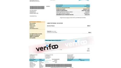 Argentina Telecom utility bil Word And PDF Template