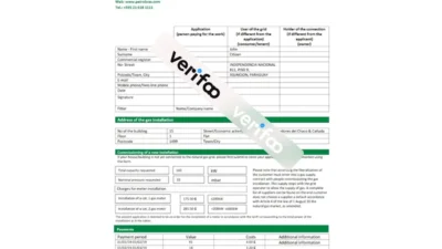 Free Download Paraguay Petrobras Utility bill Template