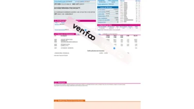 South America Brazil Enel Utility Bills And Address Proof PDF Template
