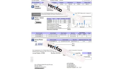 City of Winston-Salem Utility Bill Template