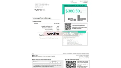 Singapore Starhub bill template 3 Page