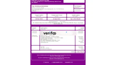 Jakarta Indonesia myrepublic utility bill Template
