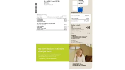 Australia AGL Gas Utility Bill Template In Word And PDF Format