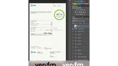 USA AT&T Utility Bill Template – Proof of address