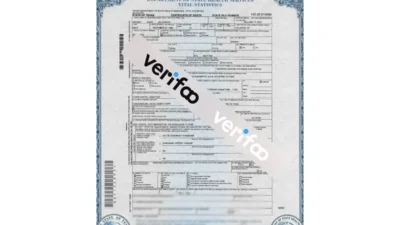 Texas Death Certificate in PDF format
