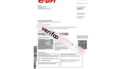 Germany eon Utility Bill Template in PDF Format
