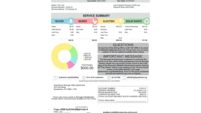 Pennsylvania Energy Bill Template