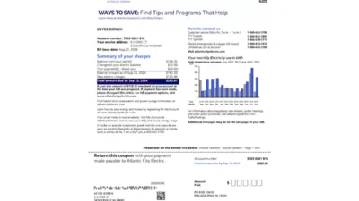 United States Atlantic City Electric Template in Word and PDF Format