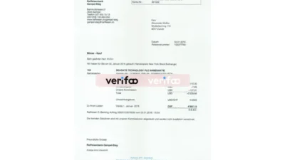 Free Download switzerland Raiffeisen Bank statement PSD Template