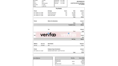 Luxottica Paystub template Eyeglass Company Income Certificate
