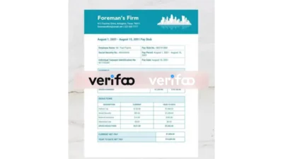 Contractor Payslip Template