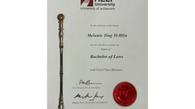 Help university PSD certificate Template