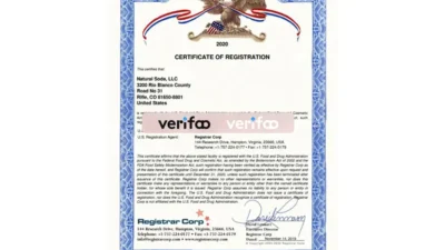 USA certificate of registration Word and PDF template
