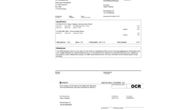 Sweden HSB Södertörn Rent Invoice Word And PDF Template