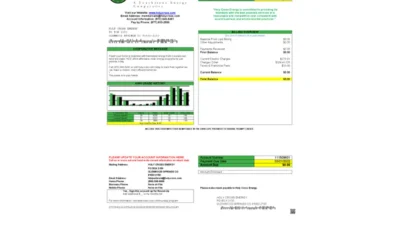 USA Colorado Holy Cross Energy Utility Bill Template In Word And PDF Format