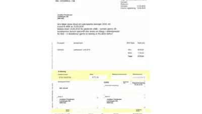 Norway interweb solution Utility Bill PSD Template