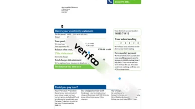 UK Scottish Hydro Utility Bill Template