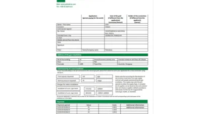 Paraguay Gas Utility Bill Templates