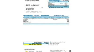 Texas Grayson-Collin Utility Bill Template