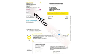 French direct energy bill pdf Template