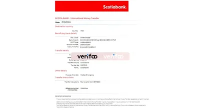 Money Transfer Receipt Template V3