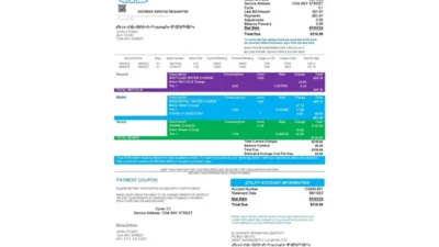 USA EID Utility Bill Template In Word And PDF Format