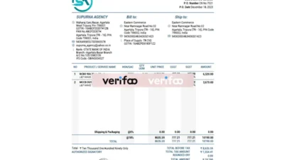 India Marketing & Consulting Agency invoice Template