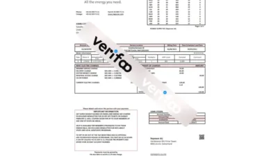 Switzerland Repower AG Utility Bill Template