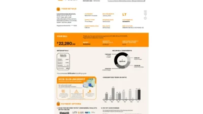 Torrent Power Bill Template in PDF Format