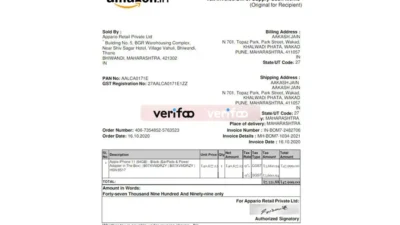 Iphone 11 Invoice Template in PDF Format