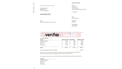 Netherlands NUON gas utility bill psd template