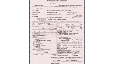 massachusetts death certificates templates Editable PDF Format
