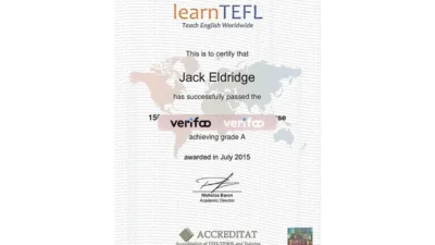 Accreditat TEFL Certificate PSD Template (version2)
