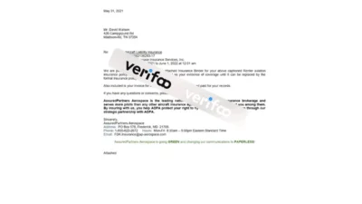 USA AOPA Invoice Template in Word And PDF Format