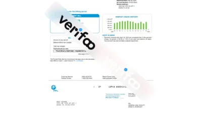 Florida FPL Energy utility Bill Template v2024