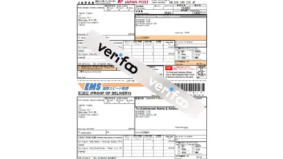 Japan EMS Invoice Japan Post Express Bill PDF Template