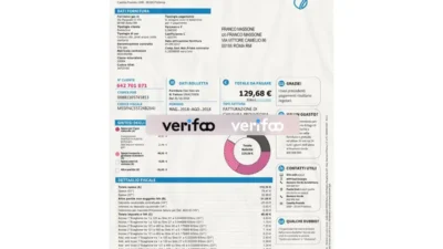 Italy Enel Energia Bill PSD Template