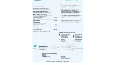 USA Con Edison Electricity Utility Bill Word And PDF Template