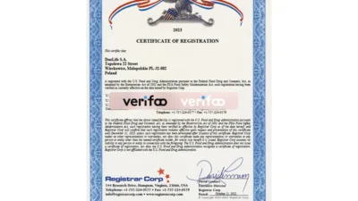 USA certificate of registration Word and PDF template
