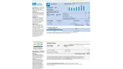 USA LA DWP Utility Bill Template In Word And PDF Format