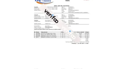 Lativa ISC Utility Bill Template