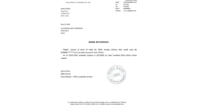 India Nabil Bank Reference Letter Template