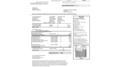 USA Connecticut The United Illuminating Company Electricity Utility Bill Word And PDF Template