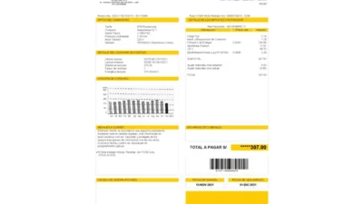 USA Consolidated Mutual Water Utility Bill Word And PDF Template