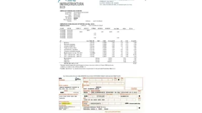 Slovenia Infrastruktura Bled utility bill template in Word and PDF format