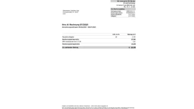 Austria A1 Telekom Phone Utility Bill Austria phone bill pdf template